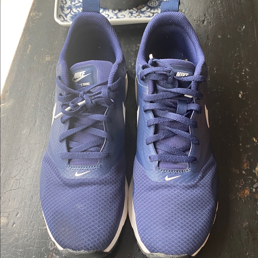 Nike Air Max Tavas Men Sneakers Shoes Midnight Navy 705149-410 Trainers Size 8
